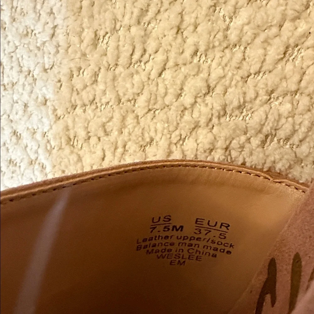 Sam Edelman Weslee Dusty Rose Suede Platform Slide Sandals - Size 7.5 - NEW